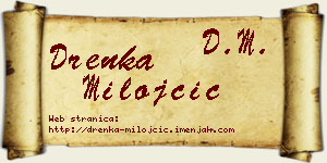 Drenka Milojčić vizit kartica